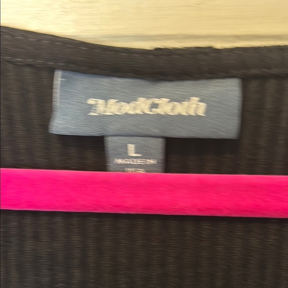 ModCloth NWOT L Ribbed Black Long Sleeve Dress - Picture 2 of 4